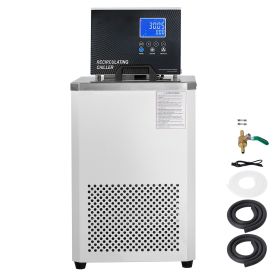 Laboratory Chiller Circulator, 6L Chiller Lab Low Temperature Cooling Liquid, 23 - 212 F Circulator Pump Chiller, LCD Display