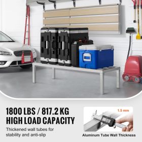 Aluminum Dunnage Rack, 48' x 20' Commercial Food Floor Rack, 12' Off the Floor, 1800 lbs Capacity All-Welded Aluminum Storage Rack
