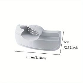 1pc; Anti-Spill Silicone Slip On Pour Soup Spout Funnel; Kitchen Dedicated Anti-Spill Pots Round Edge Deflector Pour Soup Funnel Duckbill Diversi (Color: Grey)
